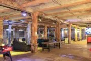 Lasertag arena Area 51 in New York, Dumbo Brooklyn