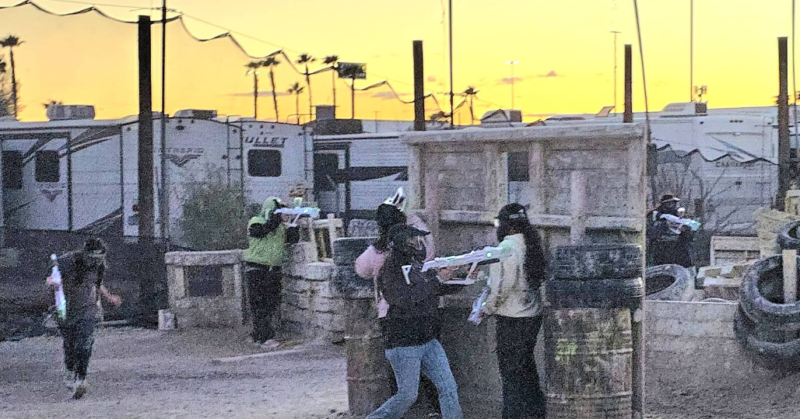 Adrenaline, Dust, and Team Spirit: Our Airsoft Adventure at Combat Zone Paintball Las Vegas