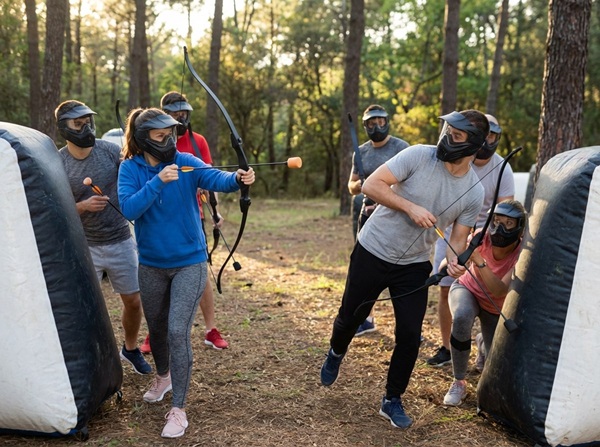 Public archerytag game